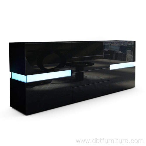 High Gloss LED Light Sideboard